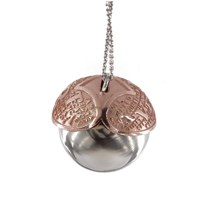 Collana chiama Angeli con Ave Maria in latino, in argento 925