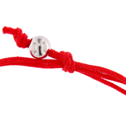 Bracciale Felix in corda colorata con elemento inciso in argento 925