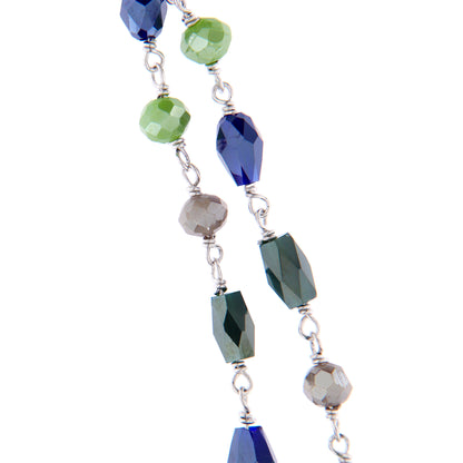 Bracciale Color Infinitum con pietre colorate,  simbolo infinito e incisione, in argento 925