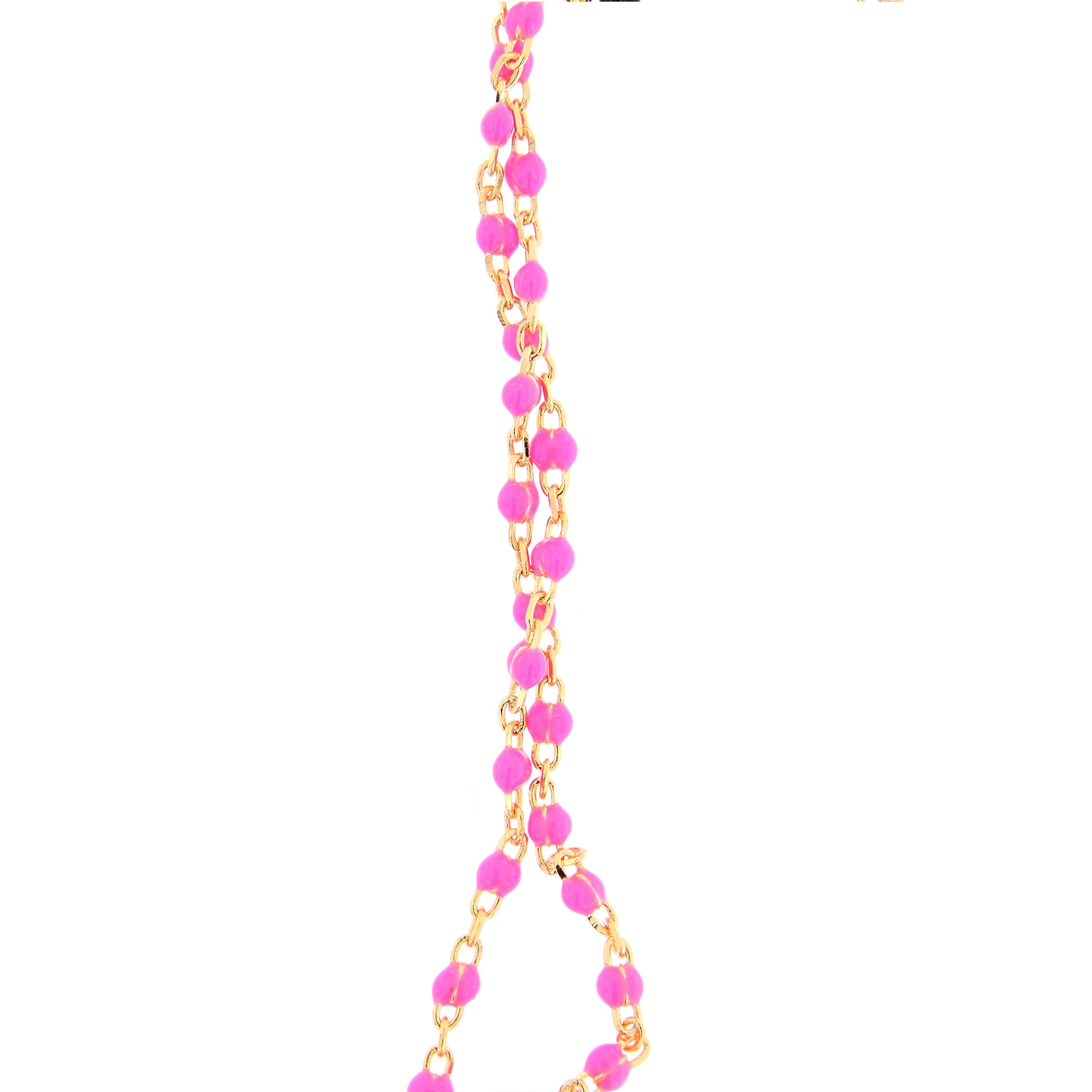 Collana Crucis, croce con zirconi, argento 925 dorato