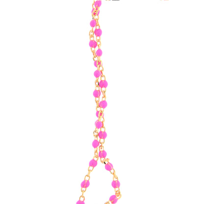 Collana Crucis, croce con zirconi, argento 925 dorato