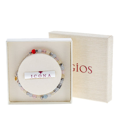 Bracciale Calidum in pietre naturali in argento 925