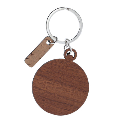 Portachiavi in legno immagine Alice nel paese delle meraviglie. Altezza 9,5 cm