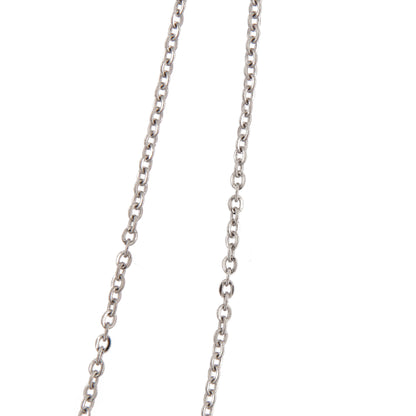 Catenina in acciaio a maglia tonda. Lunghezza 45 cm