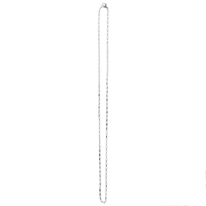 Catenina in acciaio maglia piatta. Lunghezza 55 cm