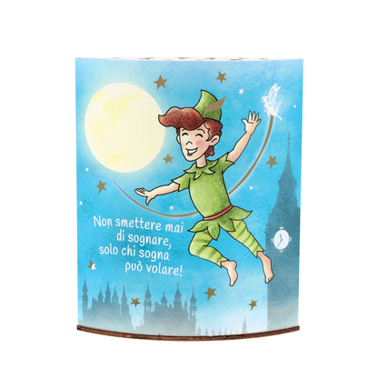 Lampada da compagnia in carta, Peter Pan. Altezza 16 cm