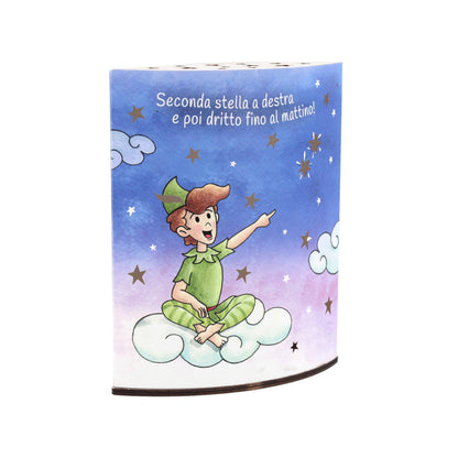 Lampada da compagnia in carta, Peter Pan. Altezza 16 cm
