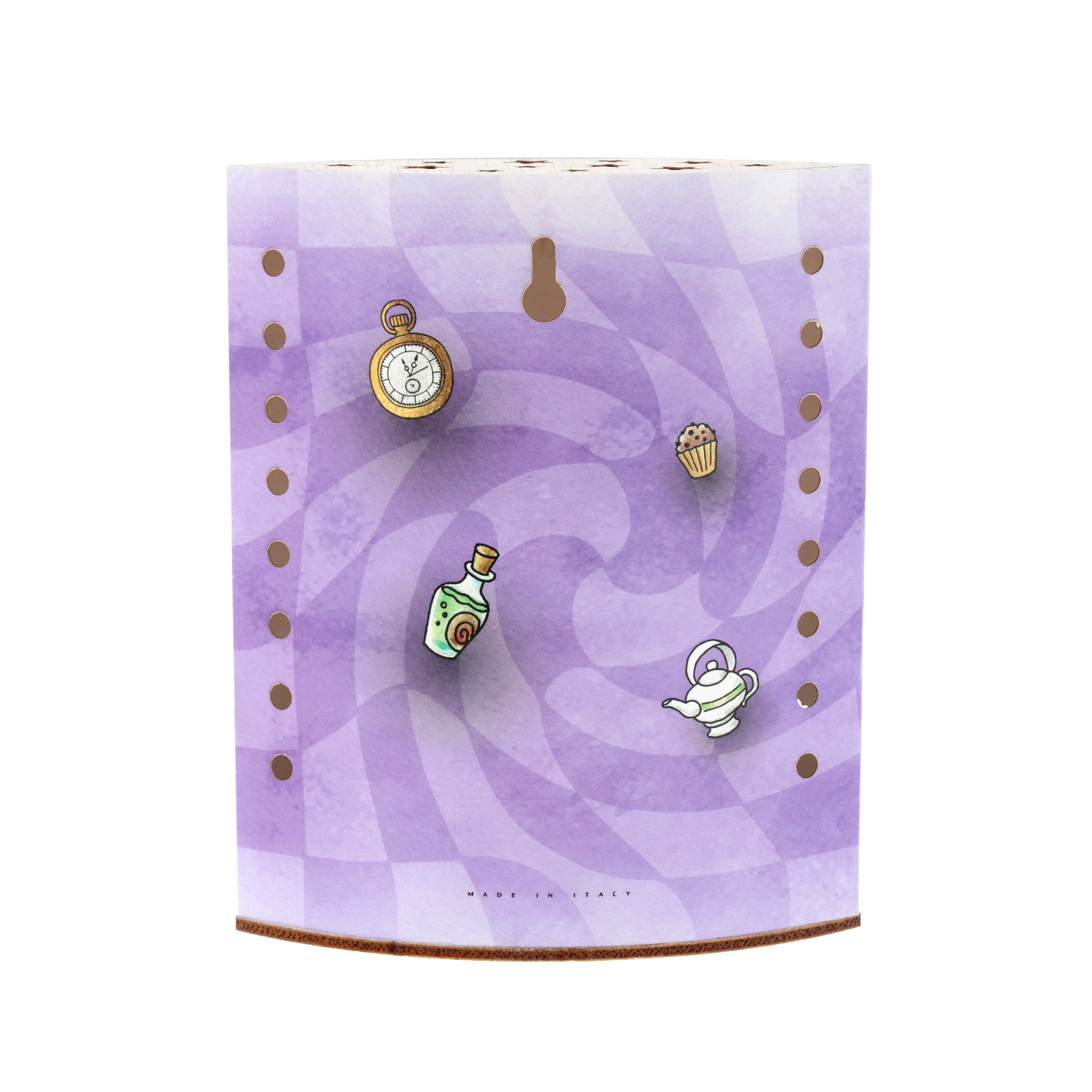 Lampada da compagnia in carta, Alice nel paese delle Meraviglie. Altezza 16 cm