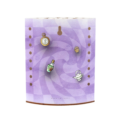 Lampada da compagnia in carta, Alice nel paese delle Meraviglie. Altezza 16 cm
