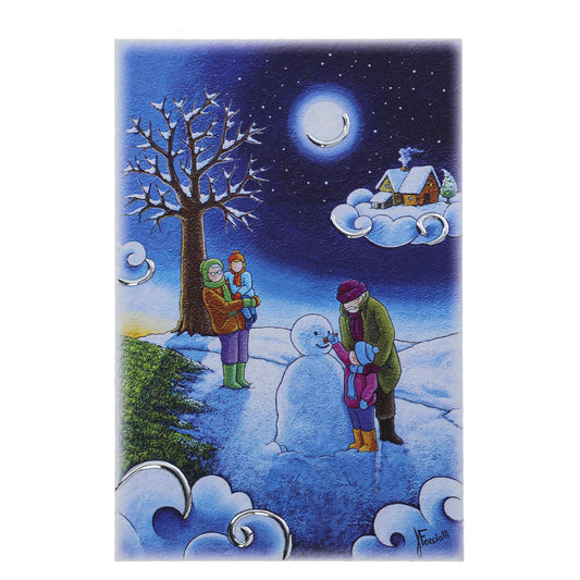 Quadro in legno con dettagli argentati soggetto I miei nonni. Dimensioni 10x15 cm