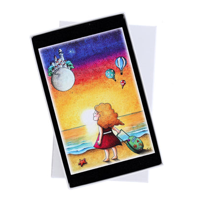 Quadro in legno con dettagli argentati soggetto Buona vita. Dimensioni 10x15 cm