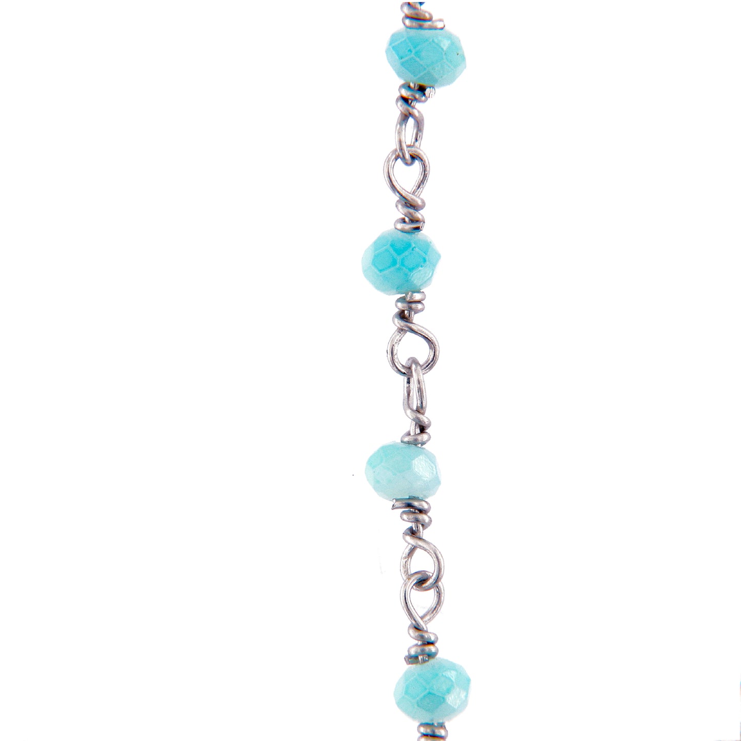 Braccialetto in argento 925 con elementi smaltati e angioletto. Lunghezza 16,7 cm