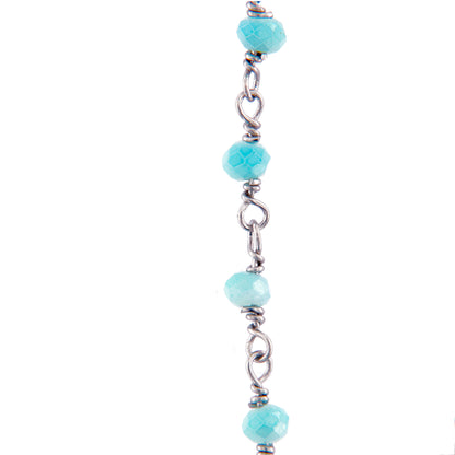Braccialetto in argento 925 con elementi smaltati e angioletto. Lunghezza 16,7 cm