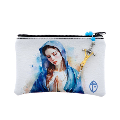 Mini pochette - borsellino in ecopelle. Dimensioni 13x9,5 cm