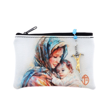 Mini pochette - borsellino in ecopelle. Dimensioni 13x9,5 cm