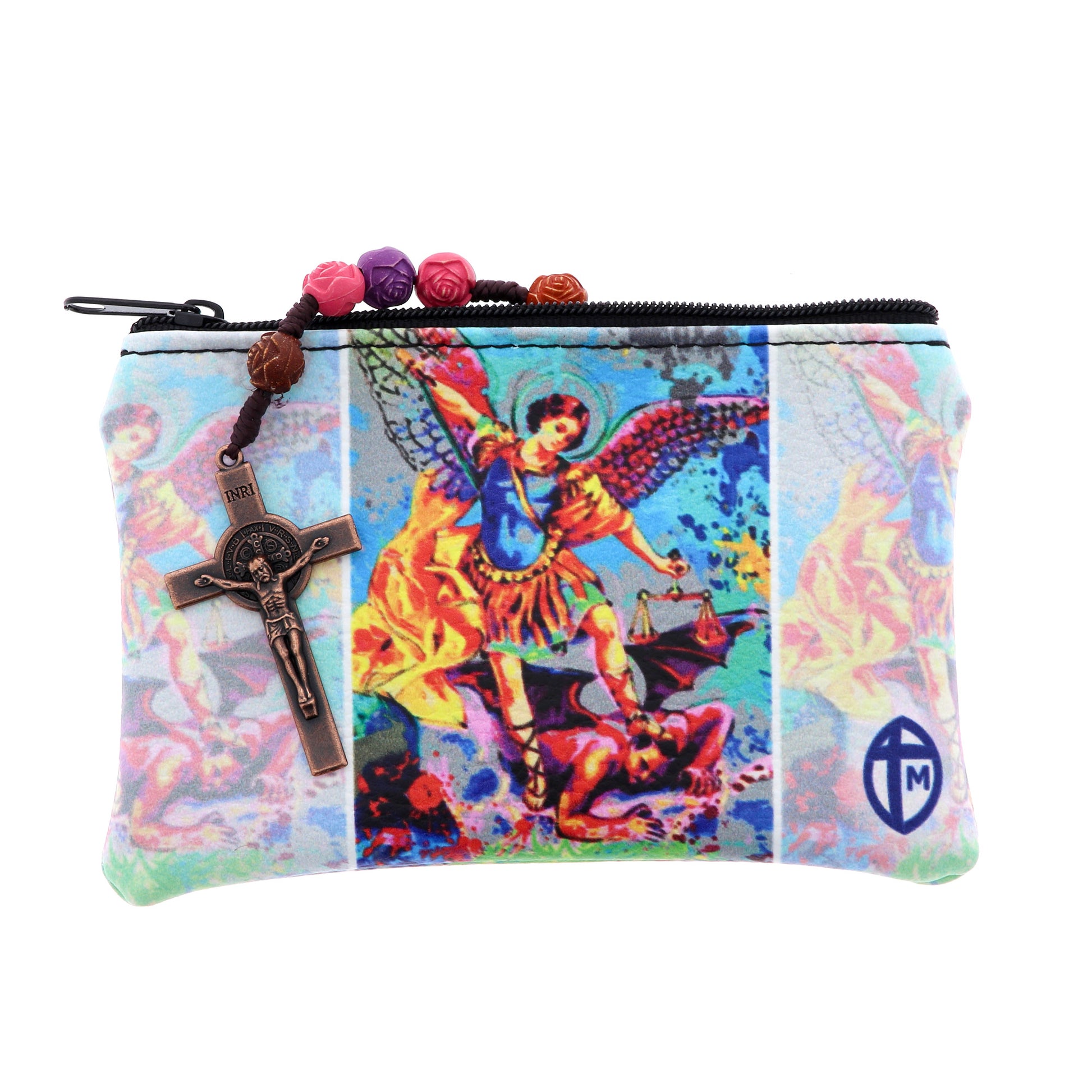 Mini pochette - borsellino in ecopelle, stile PopArt. Dimensioni 13x9,5 cm