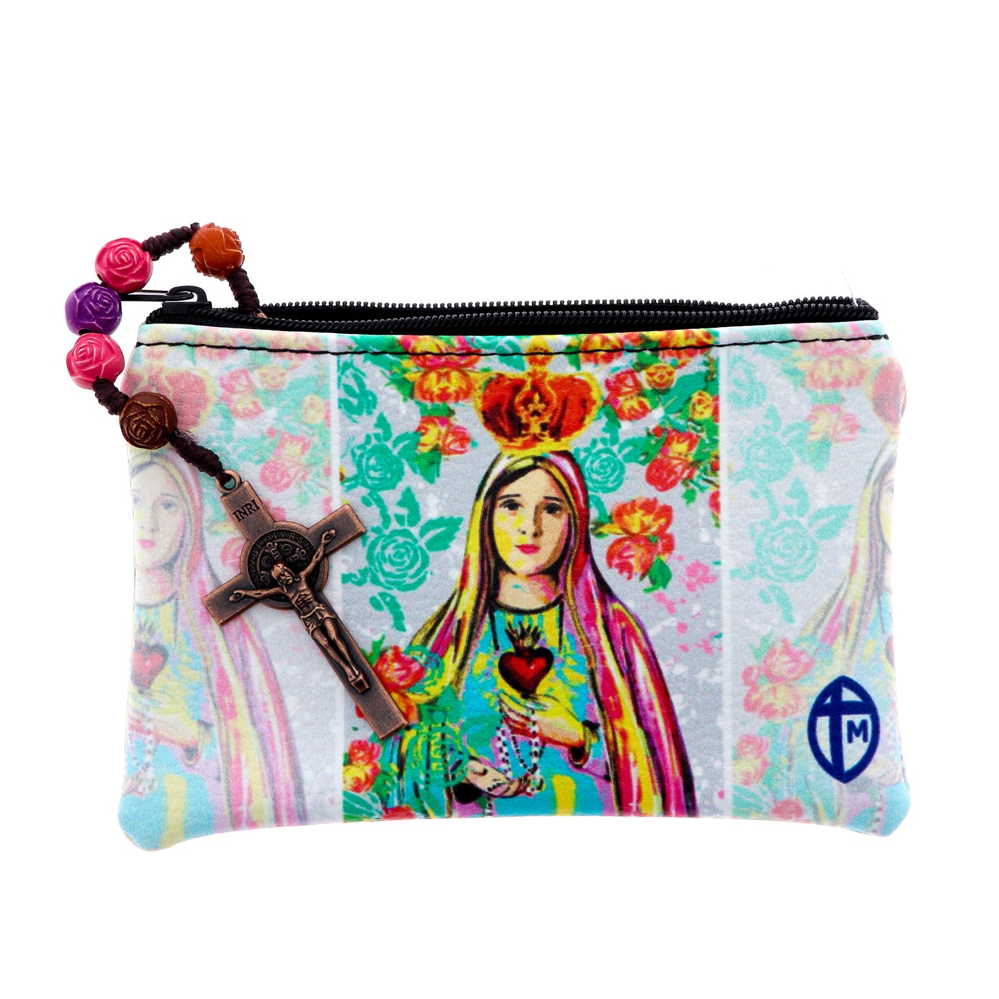 Mini pochette - borsellino in ecopelle, stile PopArt. Dimensioni 13x9,5 cm