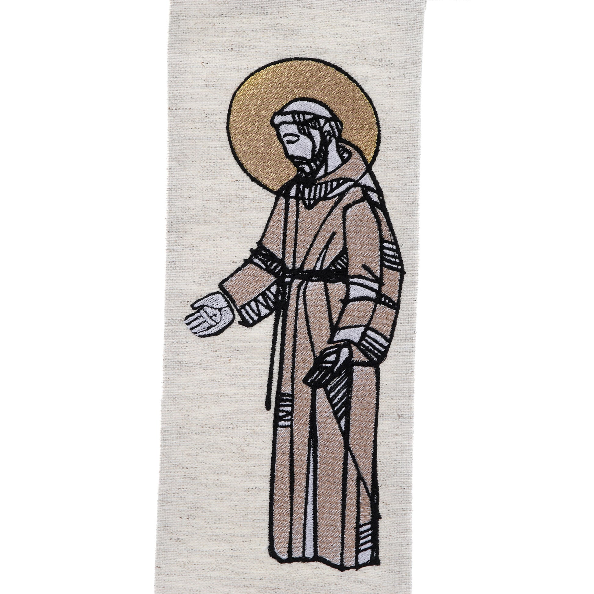 Stola ricamato avorio. Misto viscosa