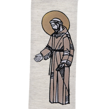 Stola ricamato avorio. Misto viscosa