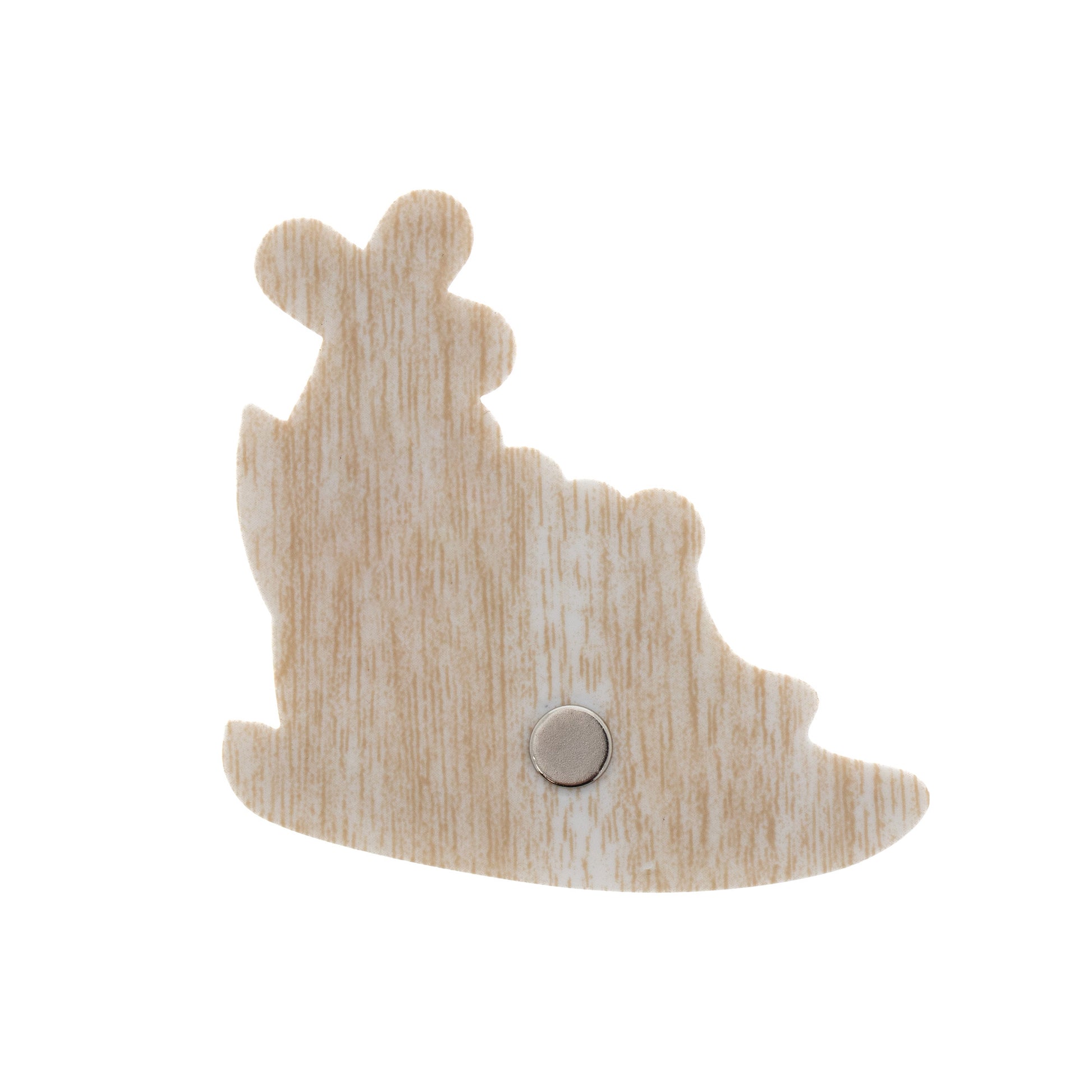 Magnete sagomato con logo Giubileo 2025. Dimensioni 6x7 cm