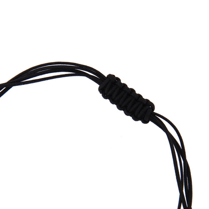 Bracciale in sagola Croce Gerusalemme smaltata in argento 925
