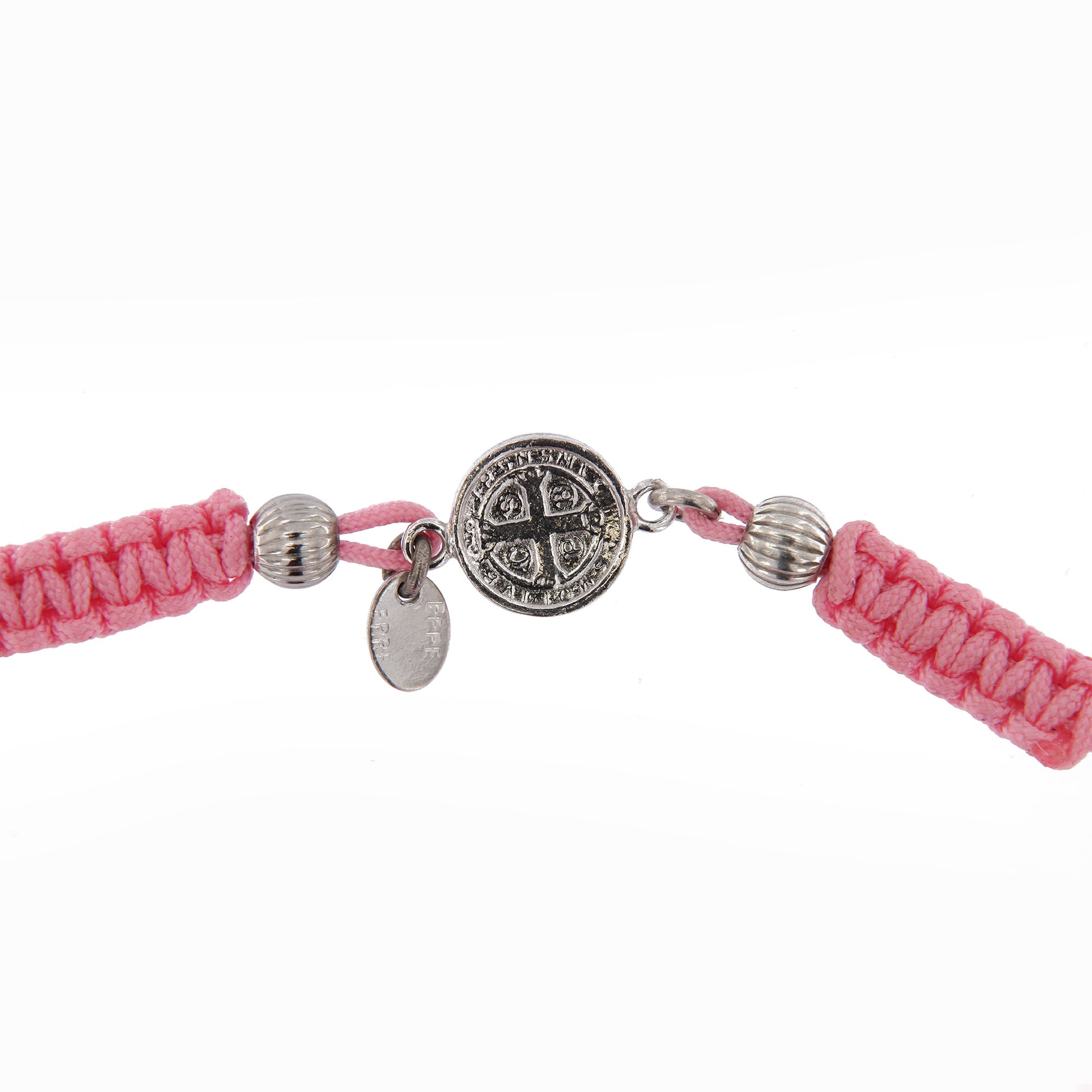 Bracciale in sagola Croce San Benedetto in argento 925