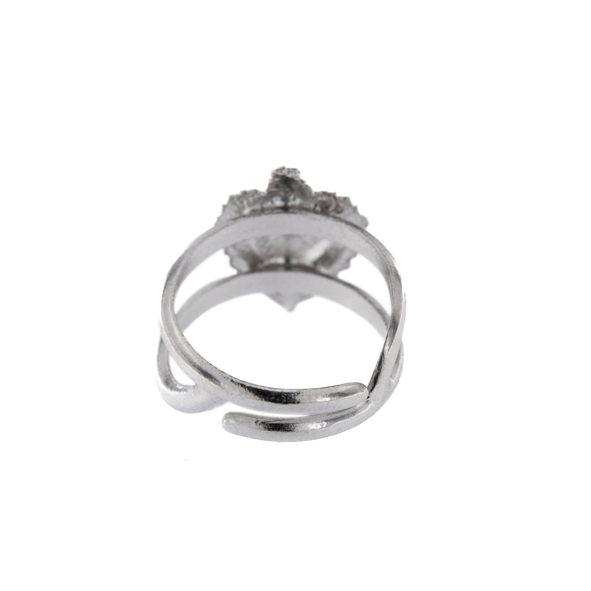 Anello regolabile Cuore Votivo, argento 925