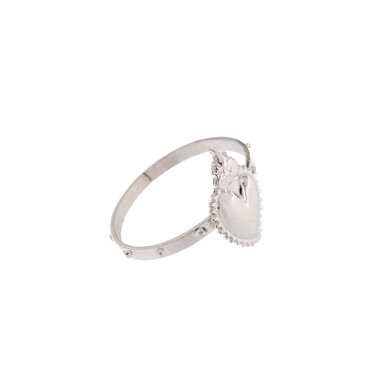 Anello Cuore Votivo, argento 925. Misure varie
