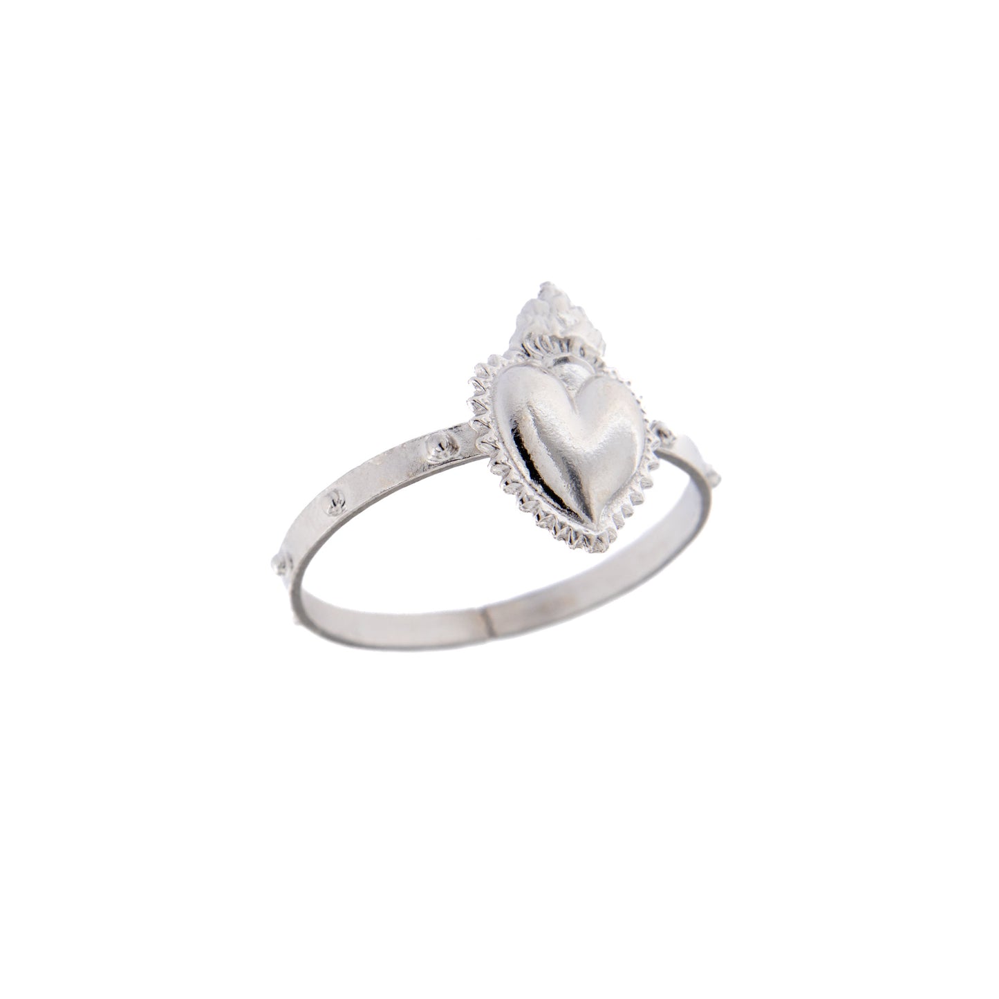 Anello Cuore Votivo, argento 925. Misure varie