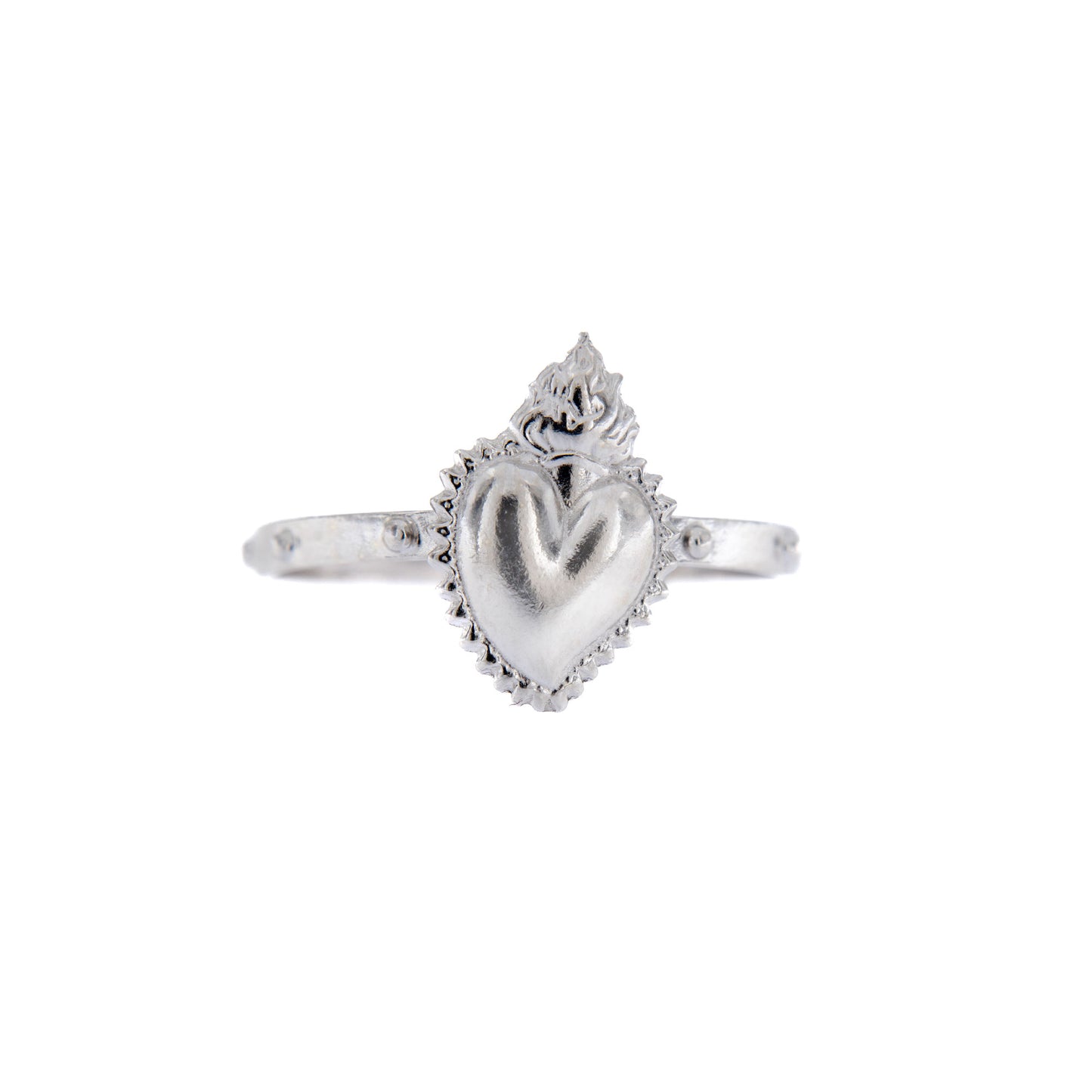 Anello Cuore Votivo, argento 925. Misure varie