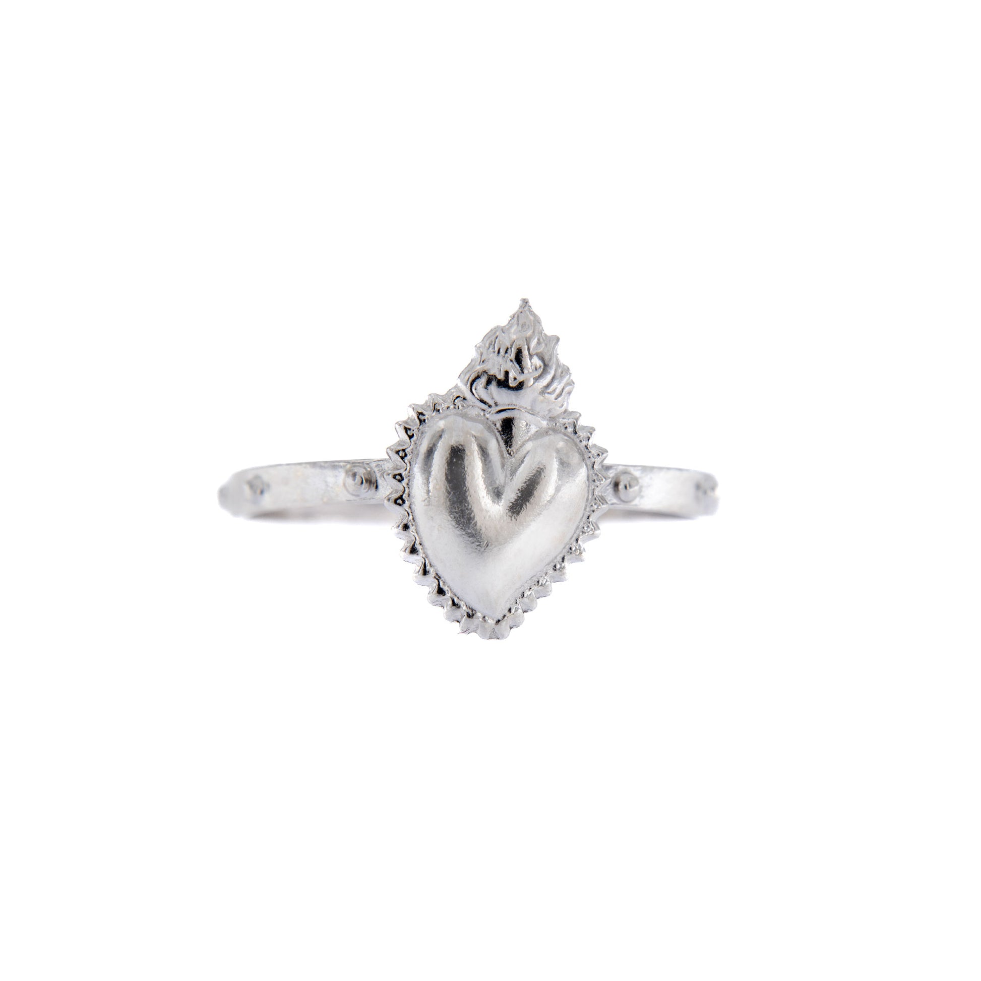 Anello Cuore Votivo, argento 925. Misure varie