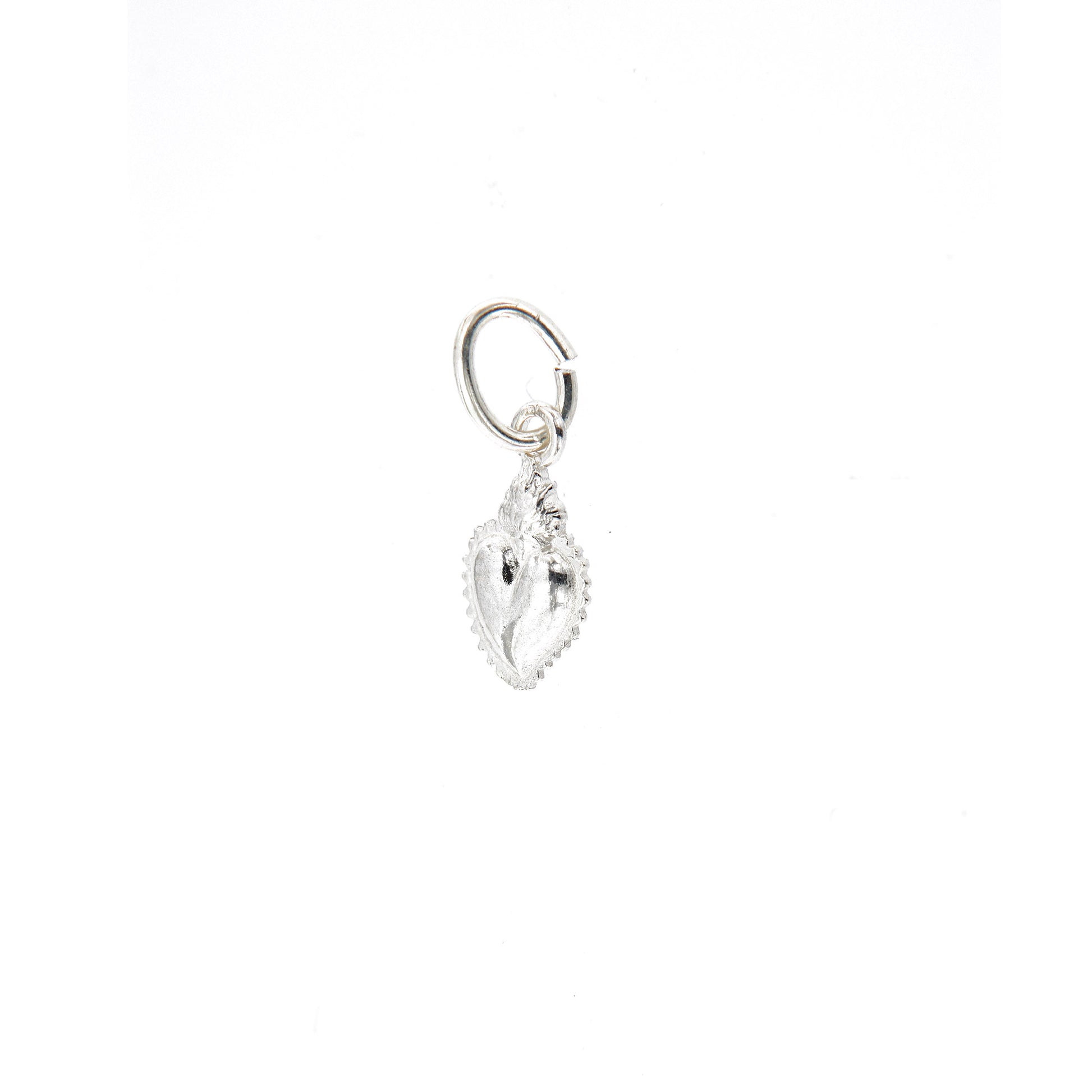 Ciondolo Cuore Votivo, argento 925. Altezza 1 cm