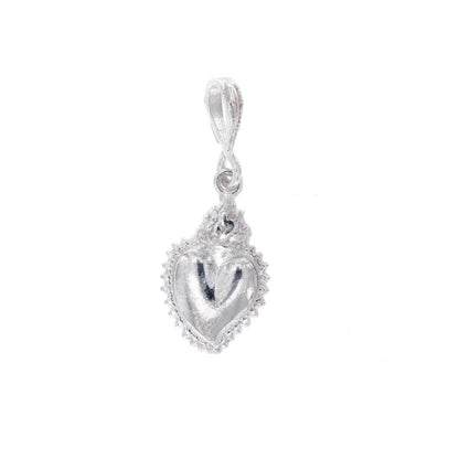 Ciondolo Cuore Votivo, argento 925
