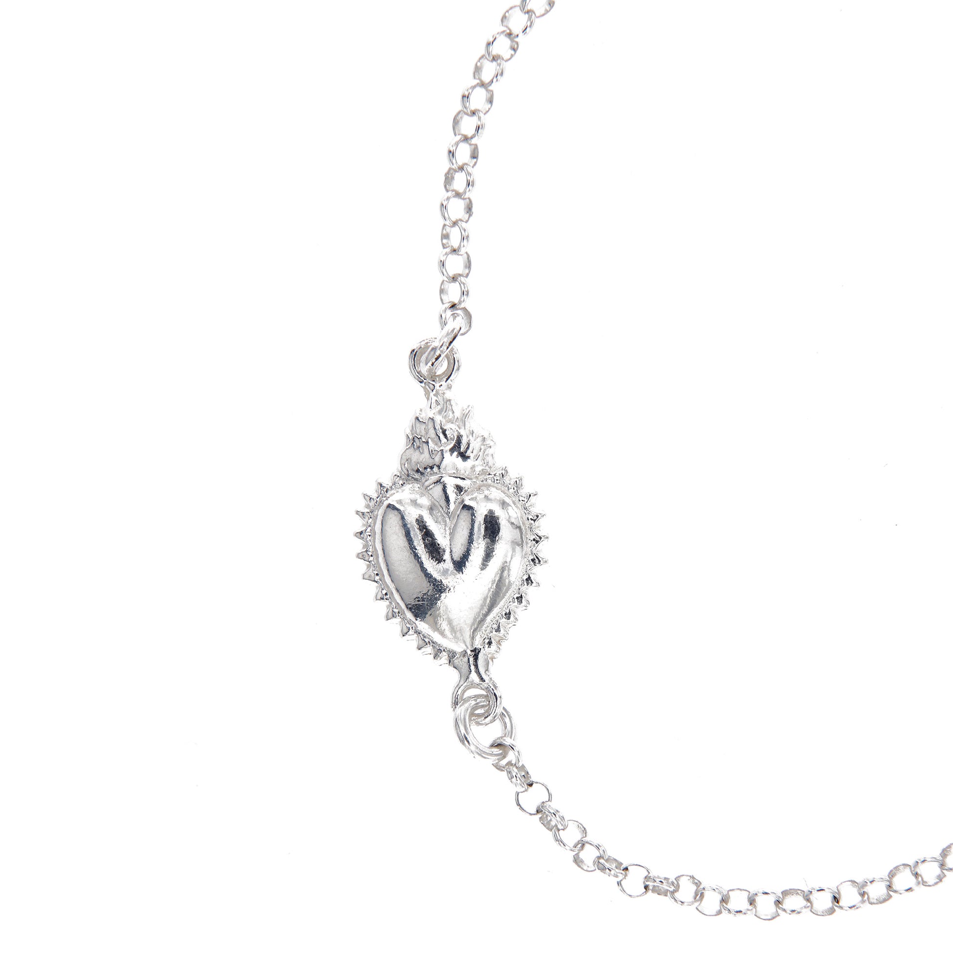 Bracciale Cuore Votivo, argento 925