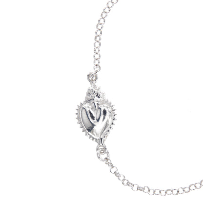 Bracciale Cuore Votivo, argento 925