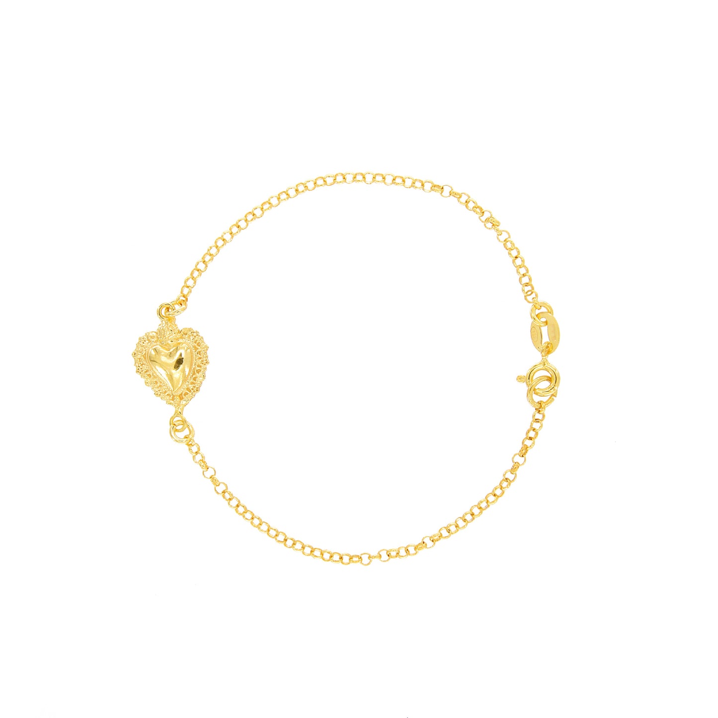 Bracciale Cuore Votivo, argento 925