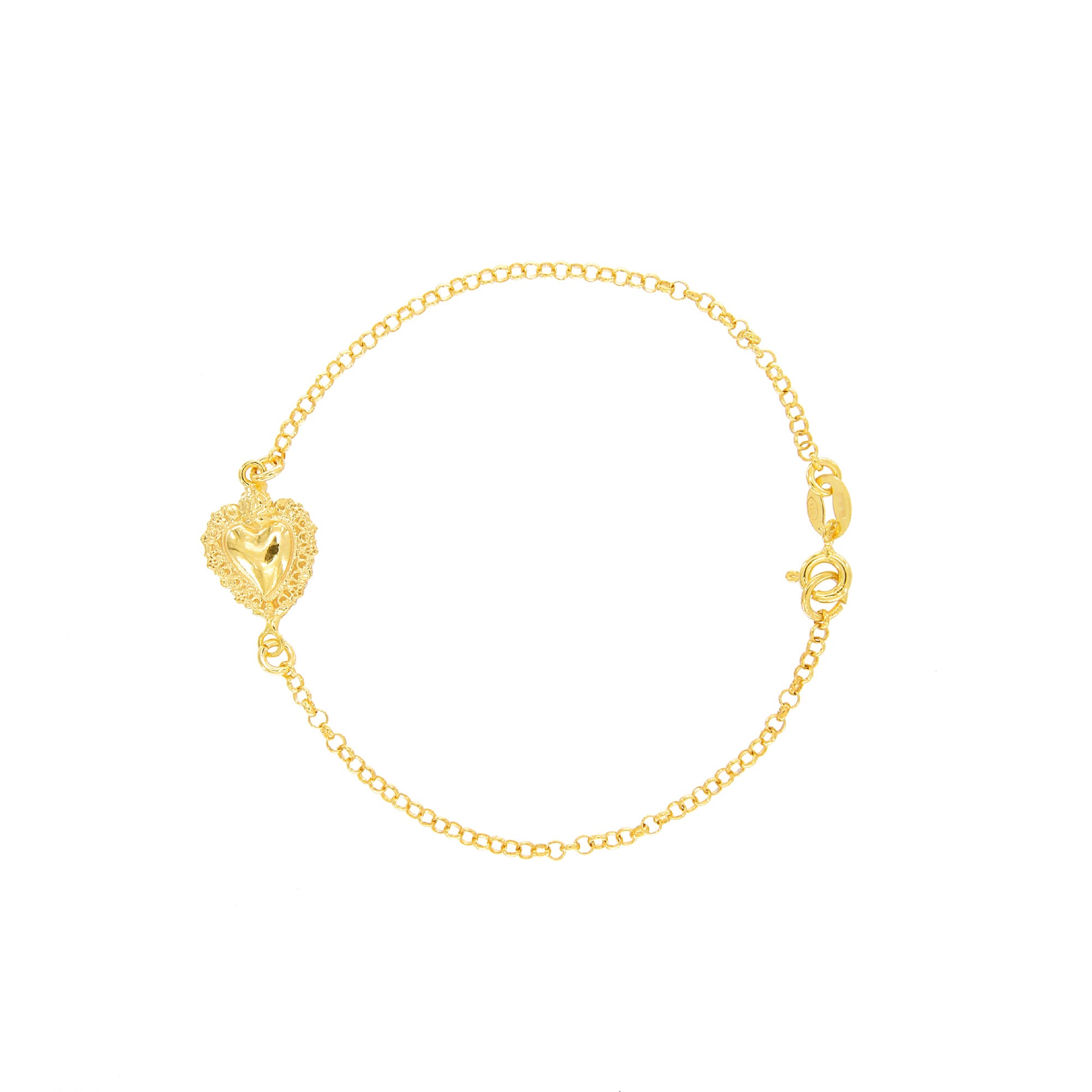 Bracciale Cuore Votivo, argento 925