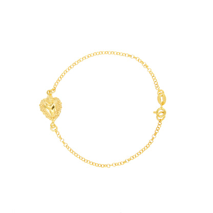 Bracciale Cuore Votivo, argento 925