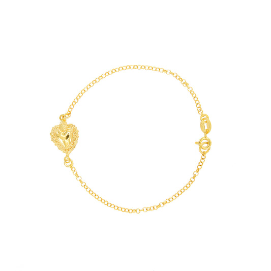 Bracciale Cuore Votivo, argento 925