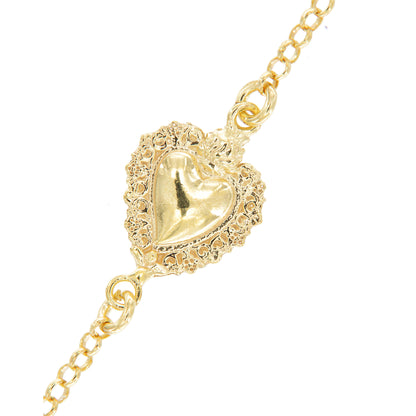 Bracciale Cuore Votivo, argento 925