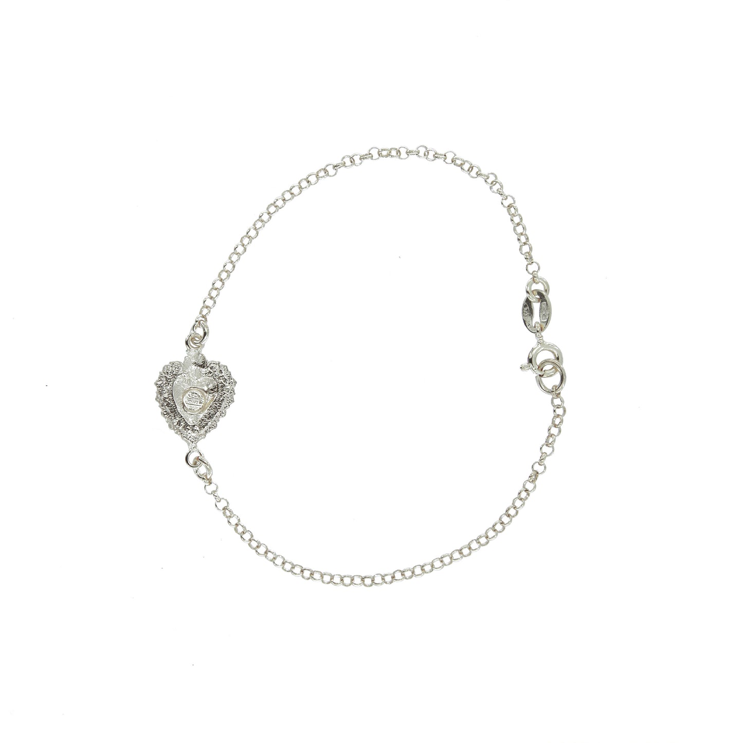 Bracciale Cuore Votivo, argento 925
