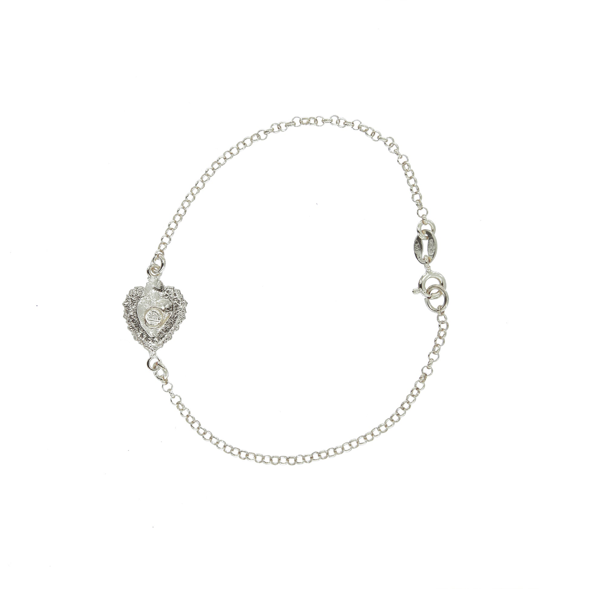 Bracciale Cuore Votivo, argento 925
