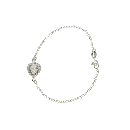 Bracciale Cuore Votivo, argento 925