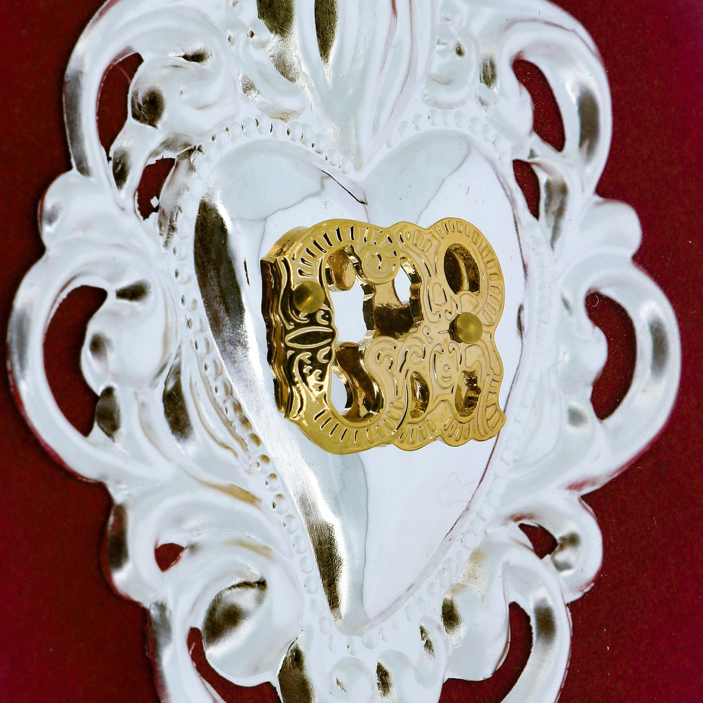 Quadro Cuore Votivo personalizzabile. Dimensioni 12,5x18 cm