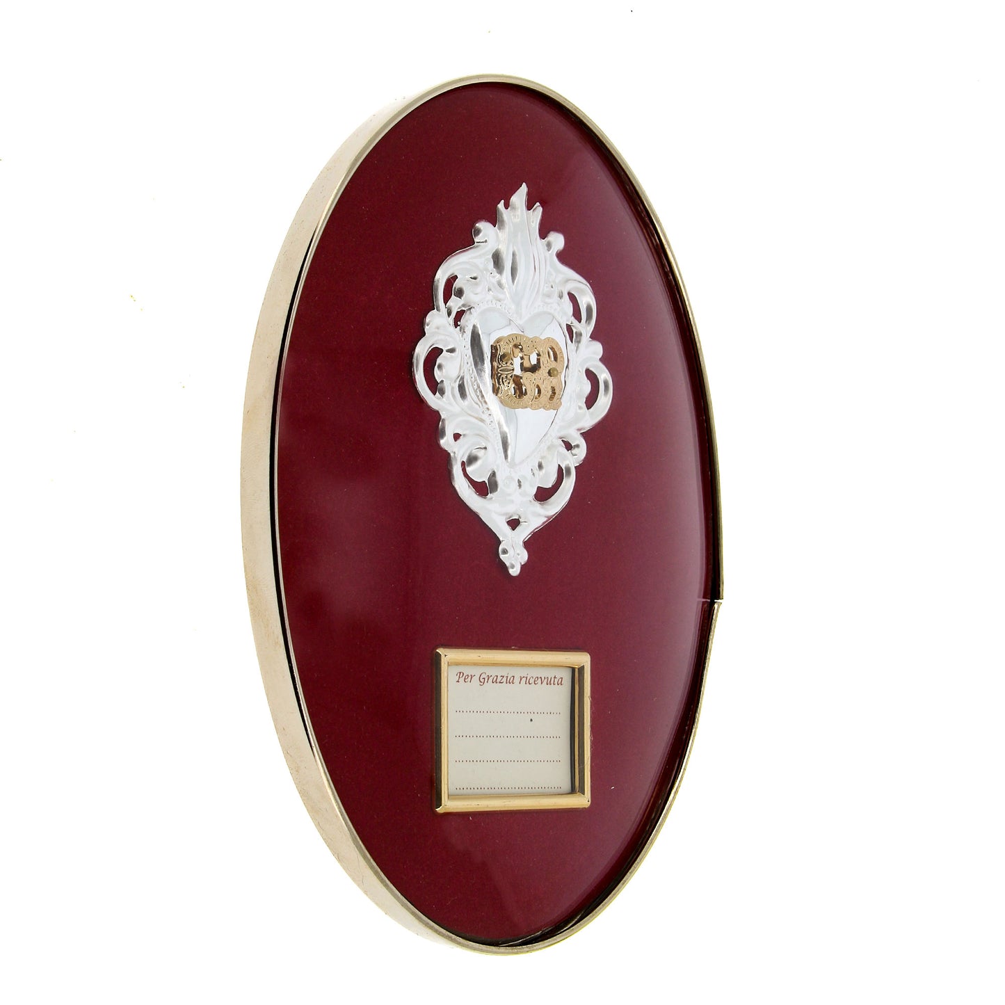 Quadro Cuore Votivo personalizzabile. Dimensioni 12,5x18 cm