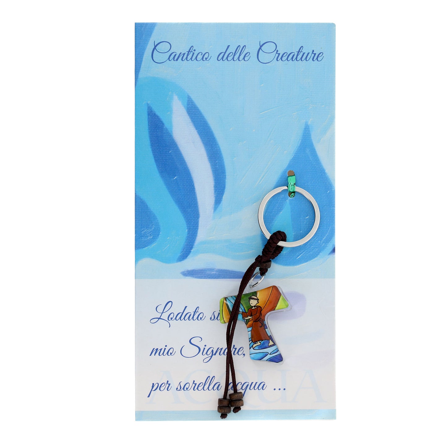Portachiavi Cantico delle Creature, con confezione
