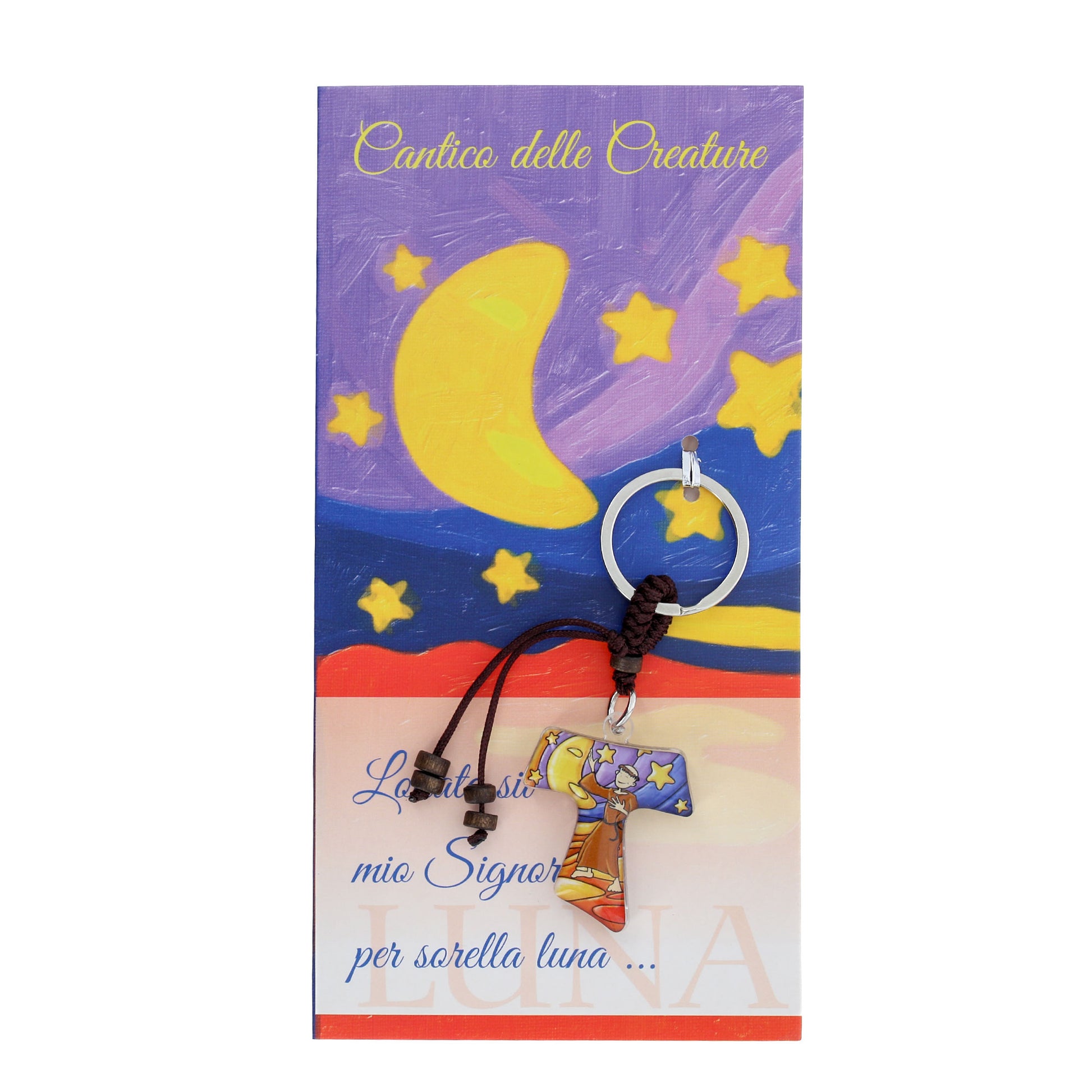 Portachiavi Cantico delle Creature, con confezione