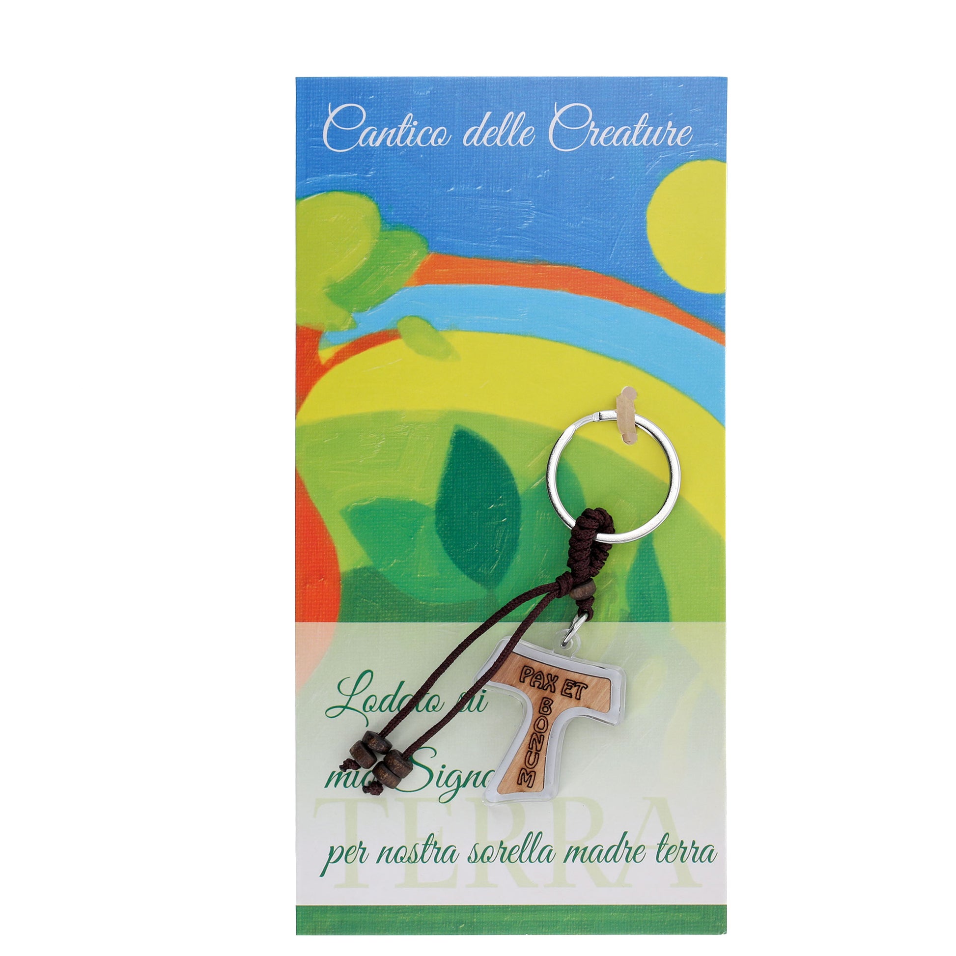 Portachiavi Cantico delle Creature, con confezione
