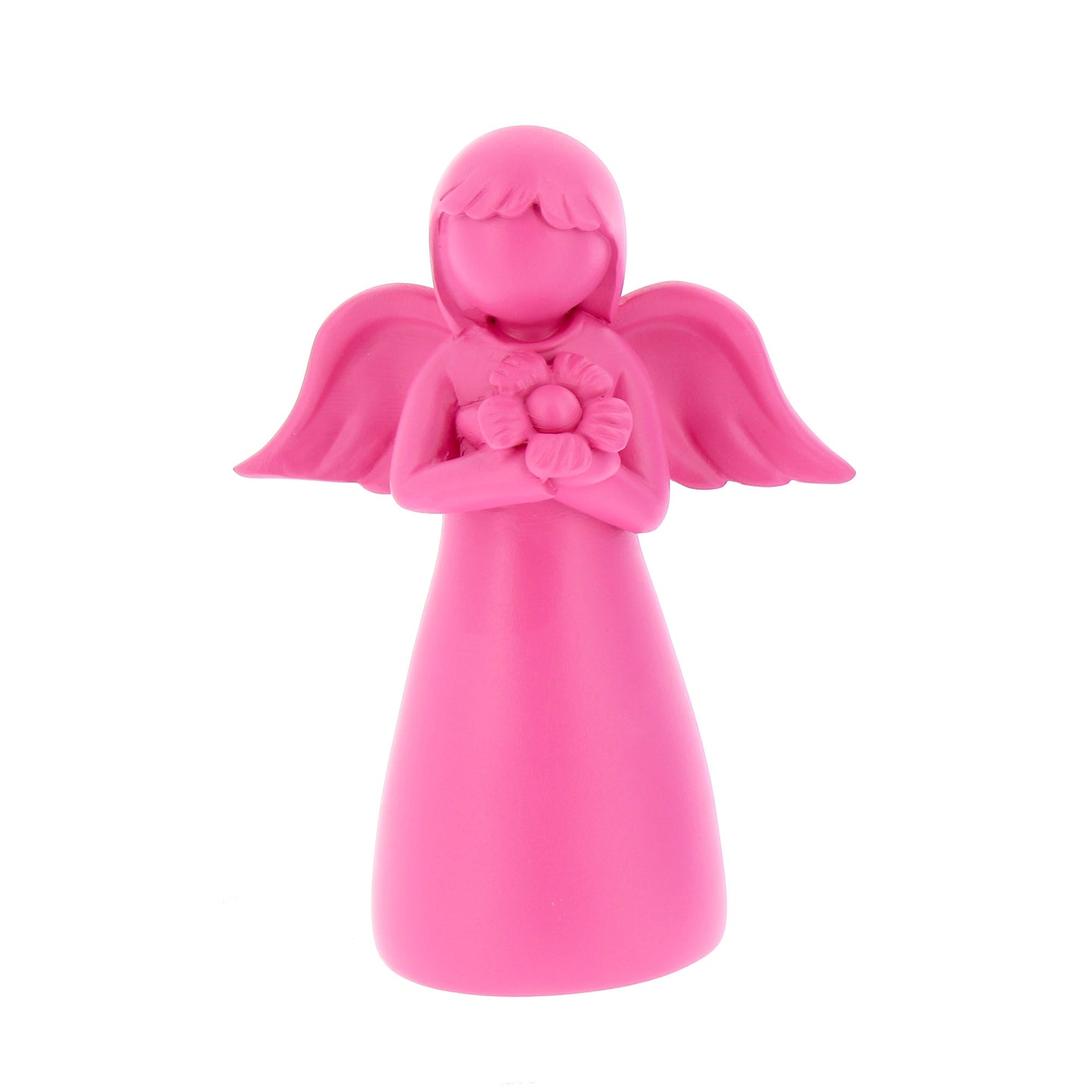 Statua Angelo in resina con colorazione pastello. Altezza 13 cm
