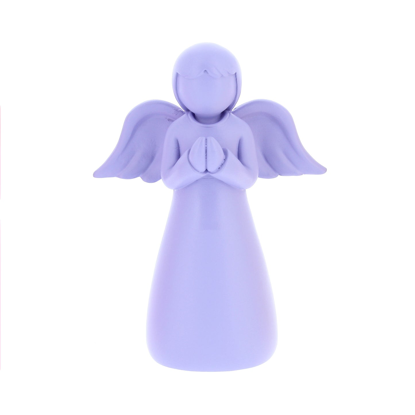Statua Angelo in resina con colorazione pastello. Altezza 13 cm